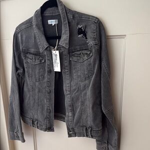 Women's Gray Denim Jacket